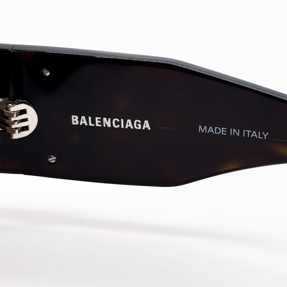NEW BALENCIAGA BB0360S 002 SUNGLASSES UNISEX HAVANA RECTANGULAR BALENCIAGA - Picture 11 of 12